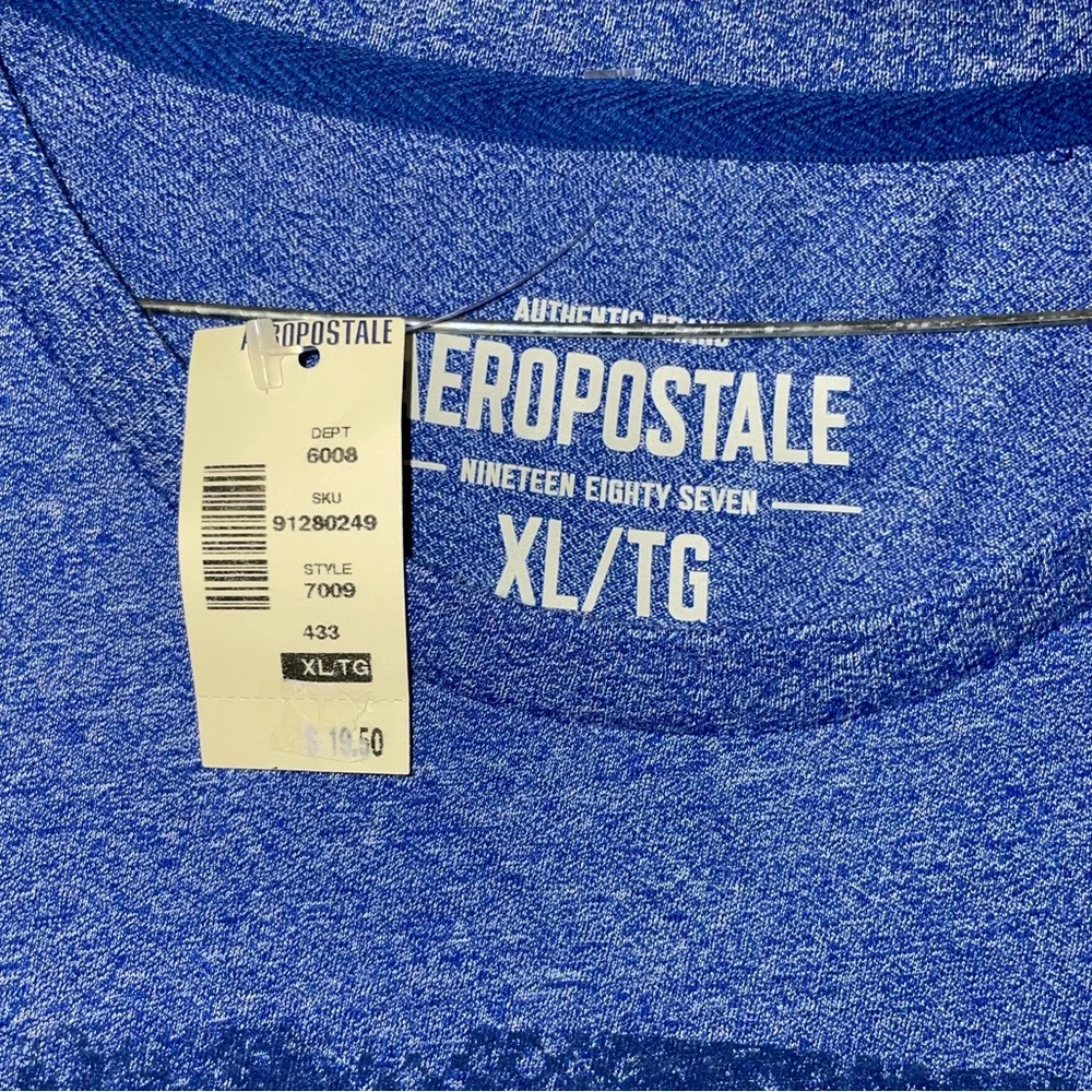 🐟NWT Aeropostale Blue Graphic T-Shirt - Picture 2 of 4